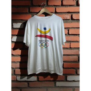 Vintage 1992 Barcelona Olympics T-Shirt - Official Licensed Deadstock - Size XL